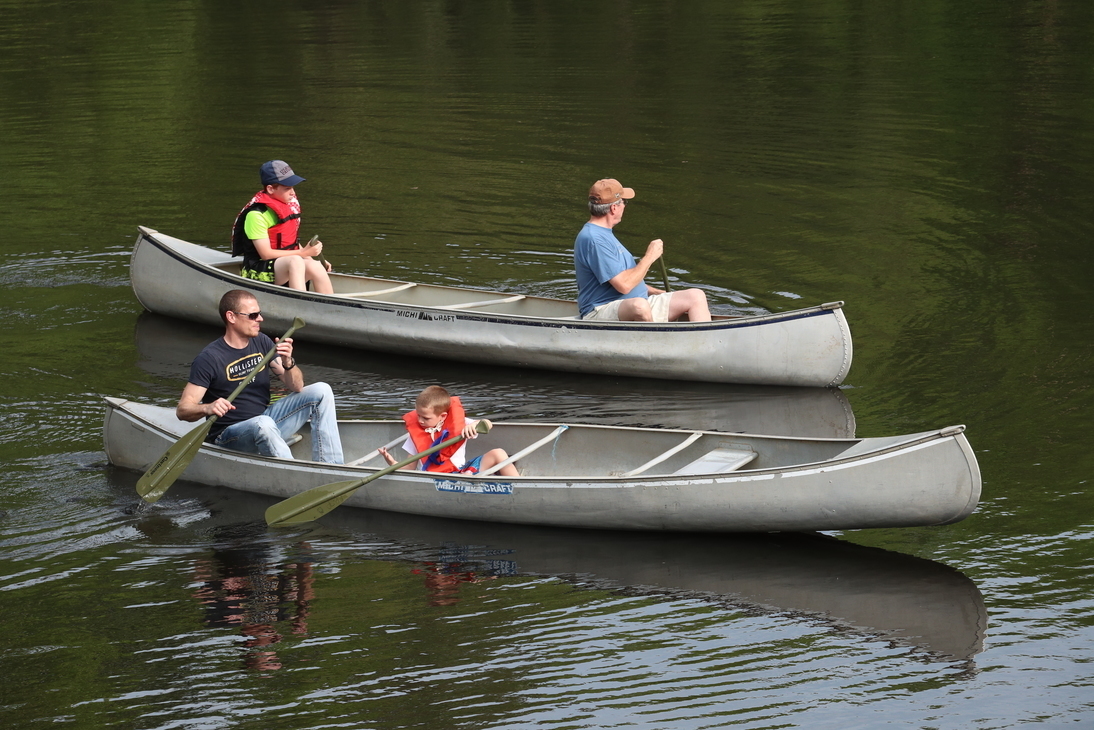 Two canoes