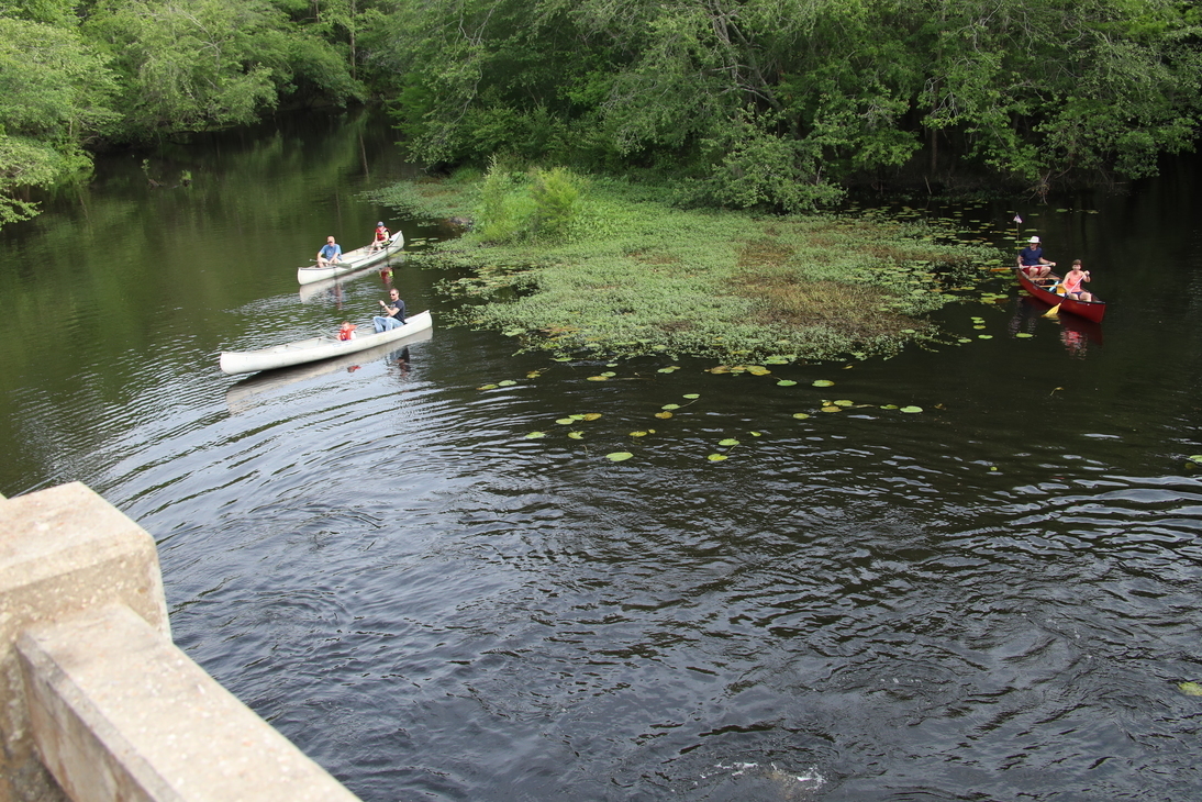 And the canoes on the left