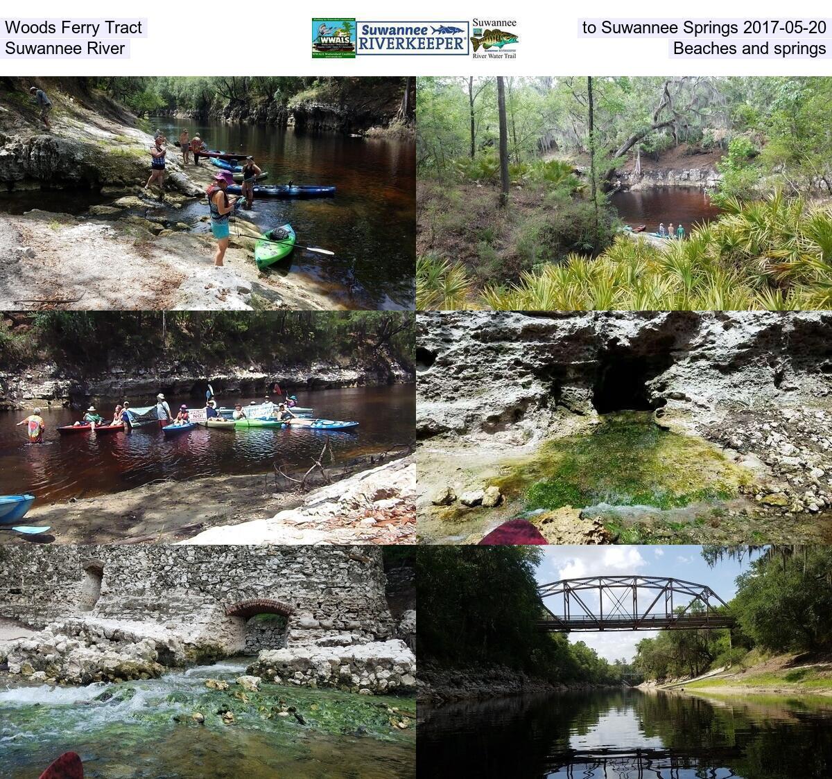 [Woods Ferry Tract to Suwannee Springs 2017-05-20, Suwannee River, Beaches and springs]
