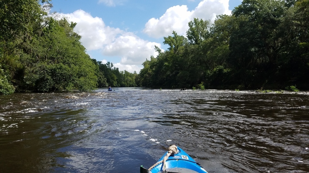 Tom Potter at more rapids, 30.5813, -83.26282