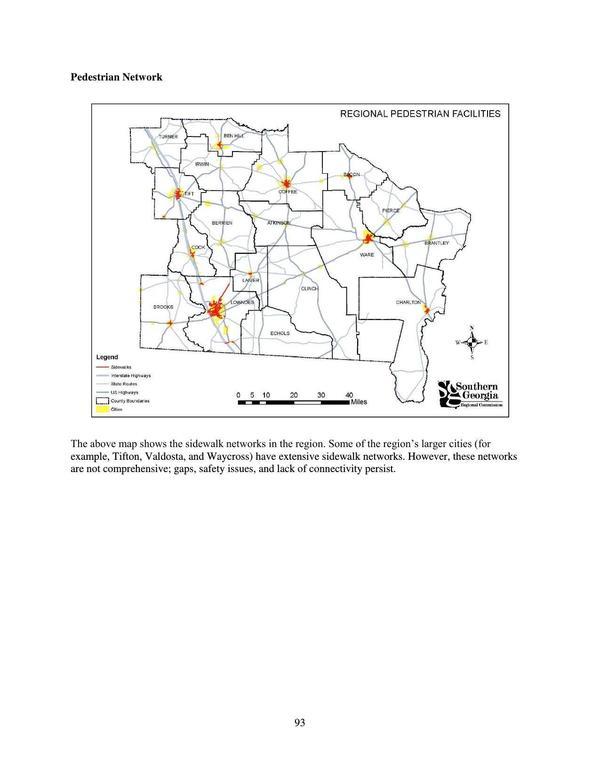 Page 93: Pedestrian Network Map