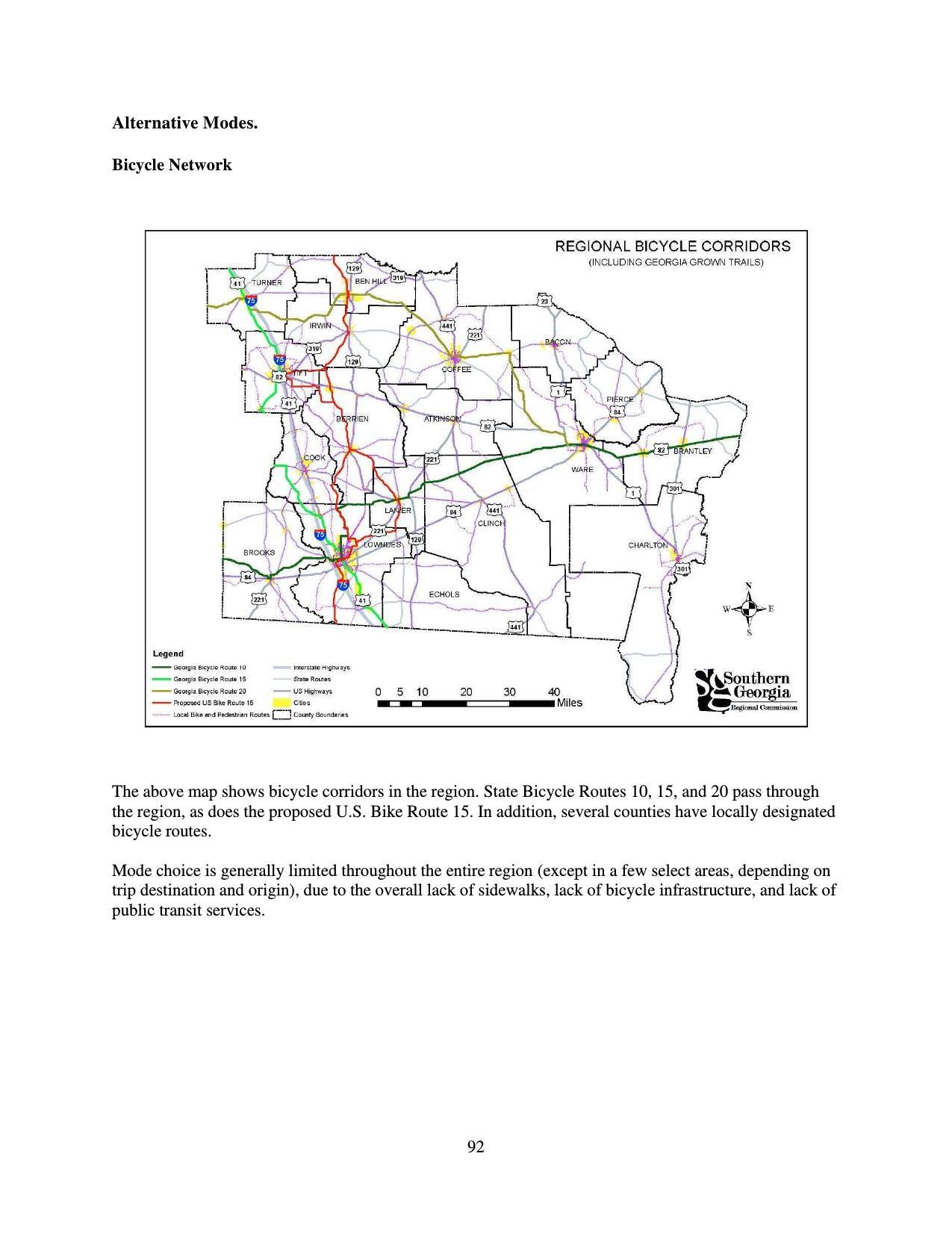 Page 92: Bicycle Network Map