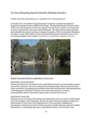 [Page 16: River picture as example of Areas Requiring Special Attention]