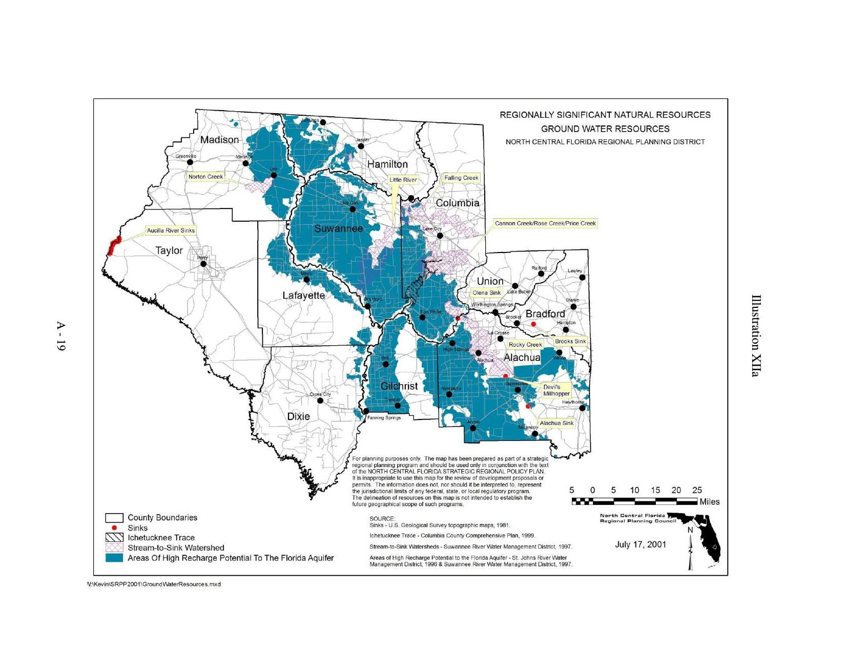 Illustration XIIa Ground Water Resources, Regionally Significant Natural Resources