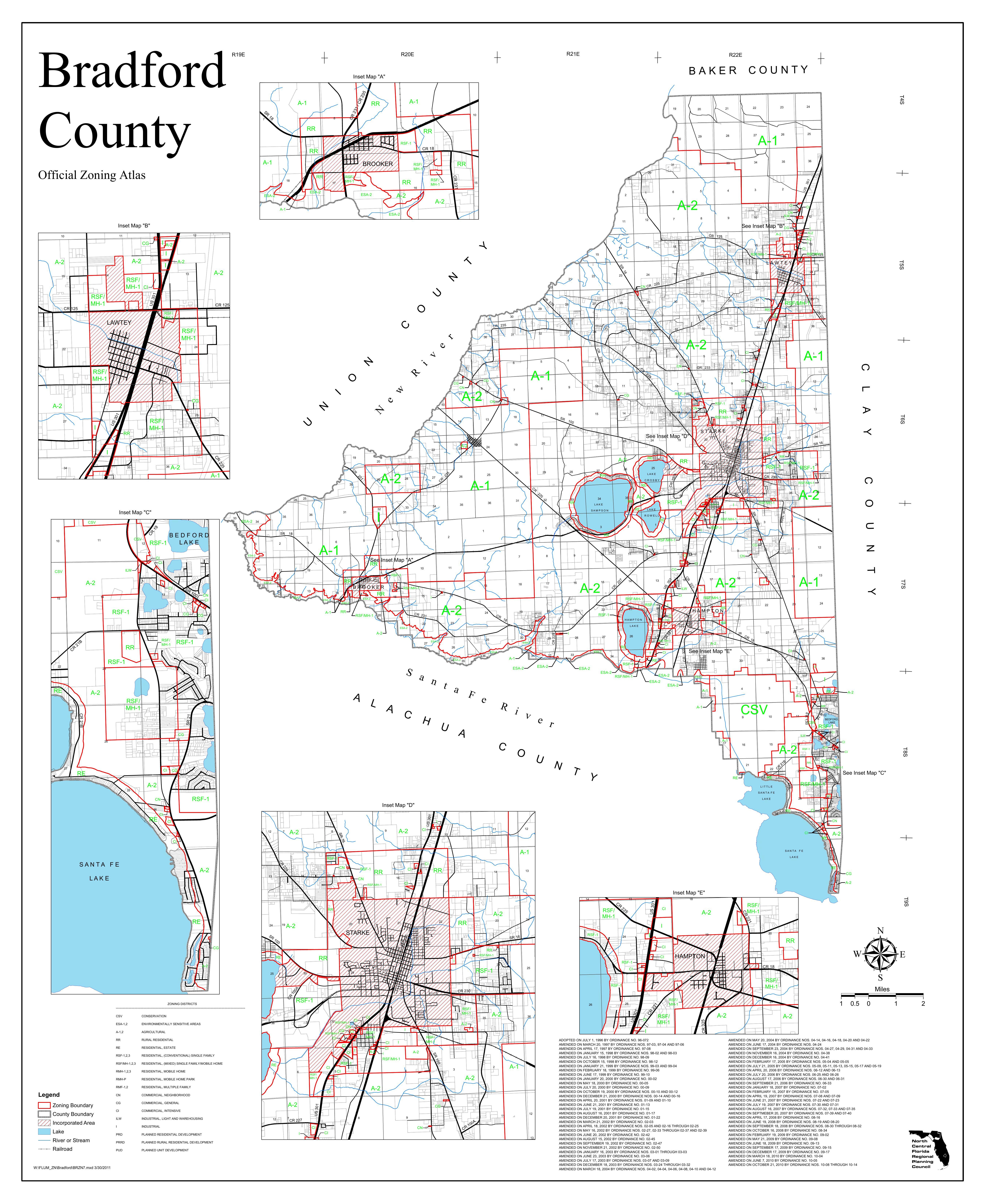 Bradford County Official Zoning Atlas