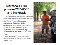 Ted Yoho, FL-03, promise 2015-05-15
and backtrack