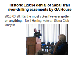 Historic 128:34 denial of Sabal Trail river-drilling easements by GA House