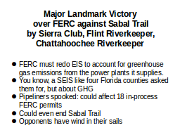 Major Landmark Victory over FERC against Sabal Trail