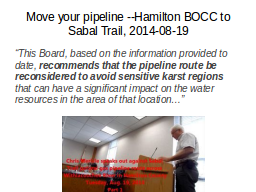 Move your pipeline --Hamilton BOCC to Sabal Trail, 2014-08-19