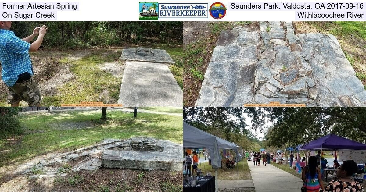 Former Artesian Spring, Saunders Park, Valdosta, GA 2017-09-16, On Sugar Creek, Withlacoochee River