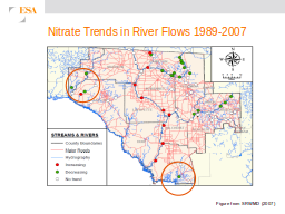 Nitrate Trends in River Flows 1989-2007