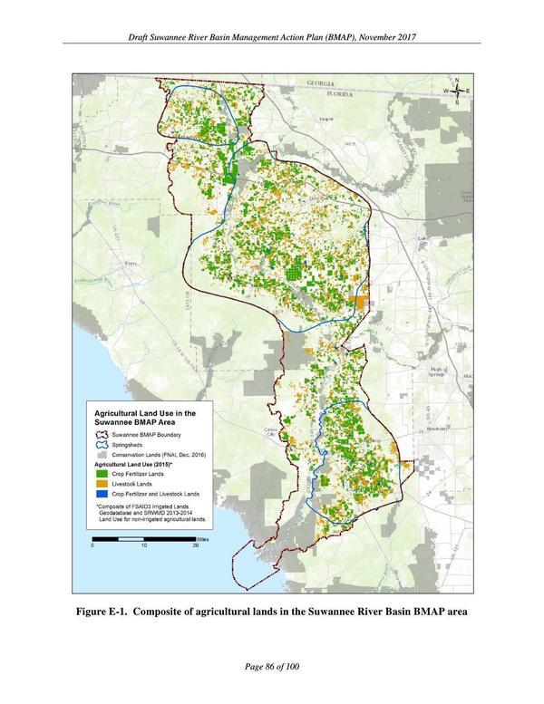 Figure E-1. Suwannee River Basin BMAP area