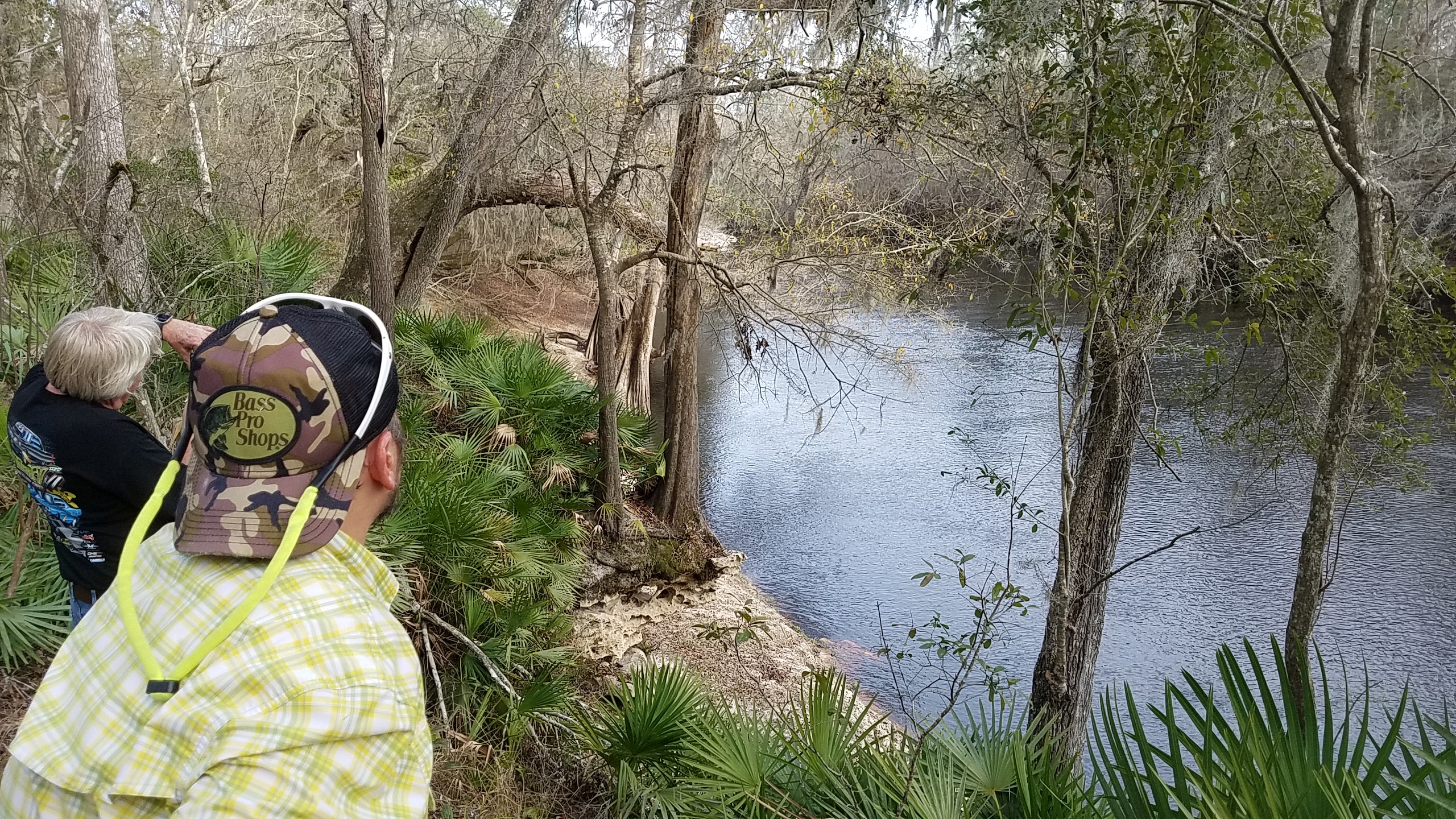 Upstream to the landing beach, 16:30:06, 30.4180556, -83.1552778