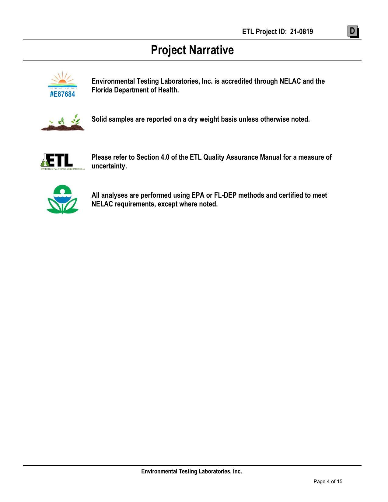 ZETL Please refer to Section 4.0 of the ETL Quality Assurance Manual for a measure of