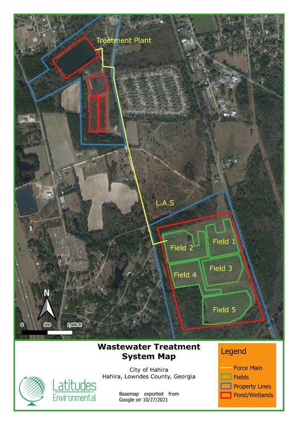 System Map: Hahira Wastewater Treatment