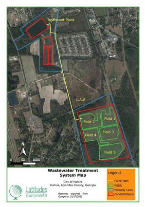 [System Map: Hahira Wastewater Treatment]