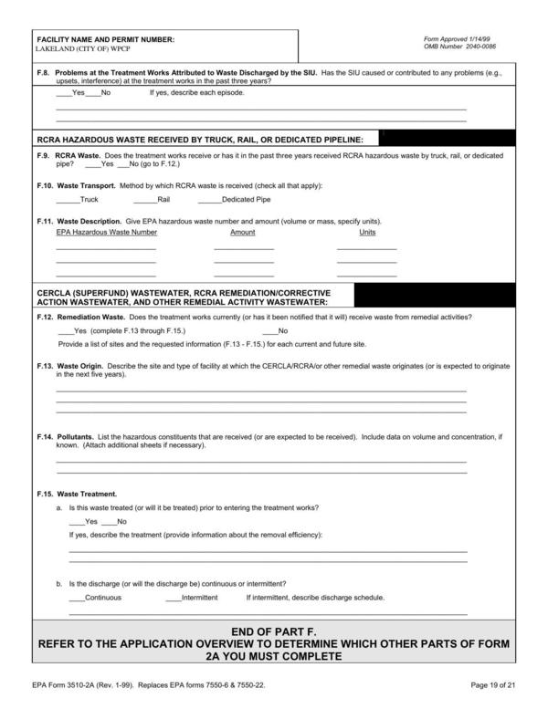 REFER TO THE APPLICATION OVERVIEW TO DETERMINE WHICH OTHER PARTS OF FORM