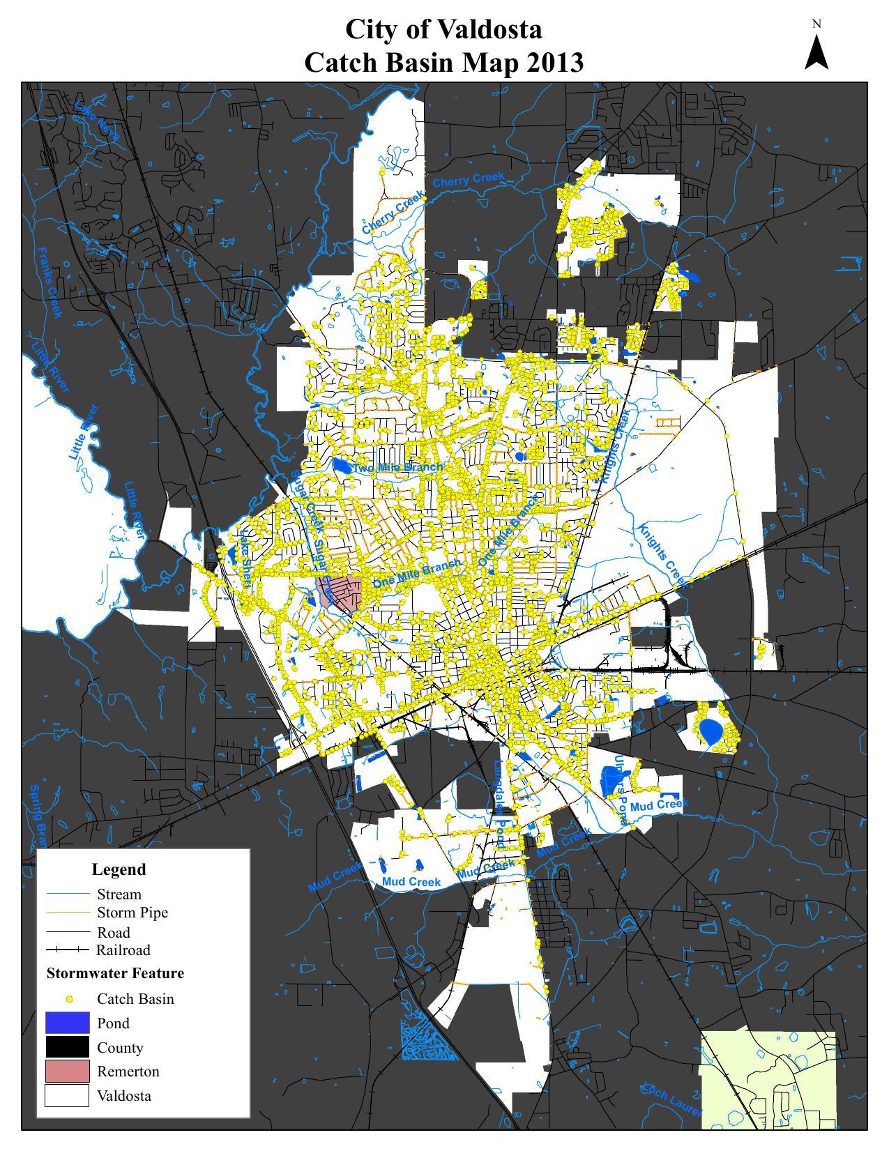 Catch basins map (old)