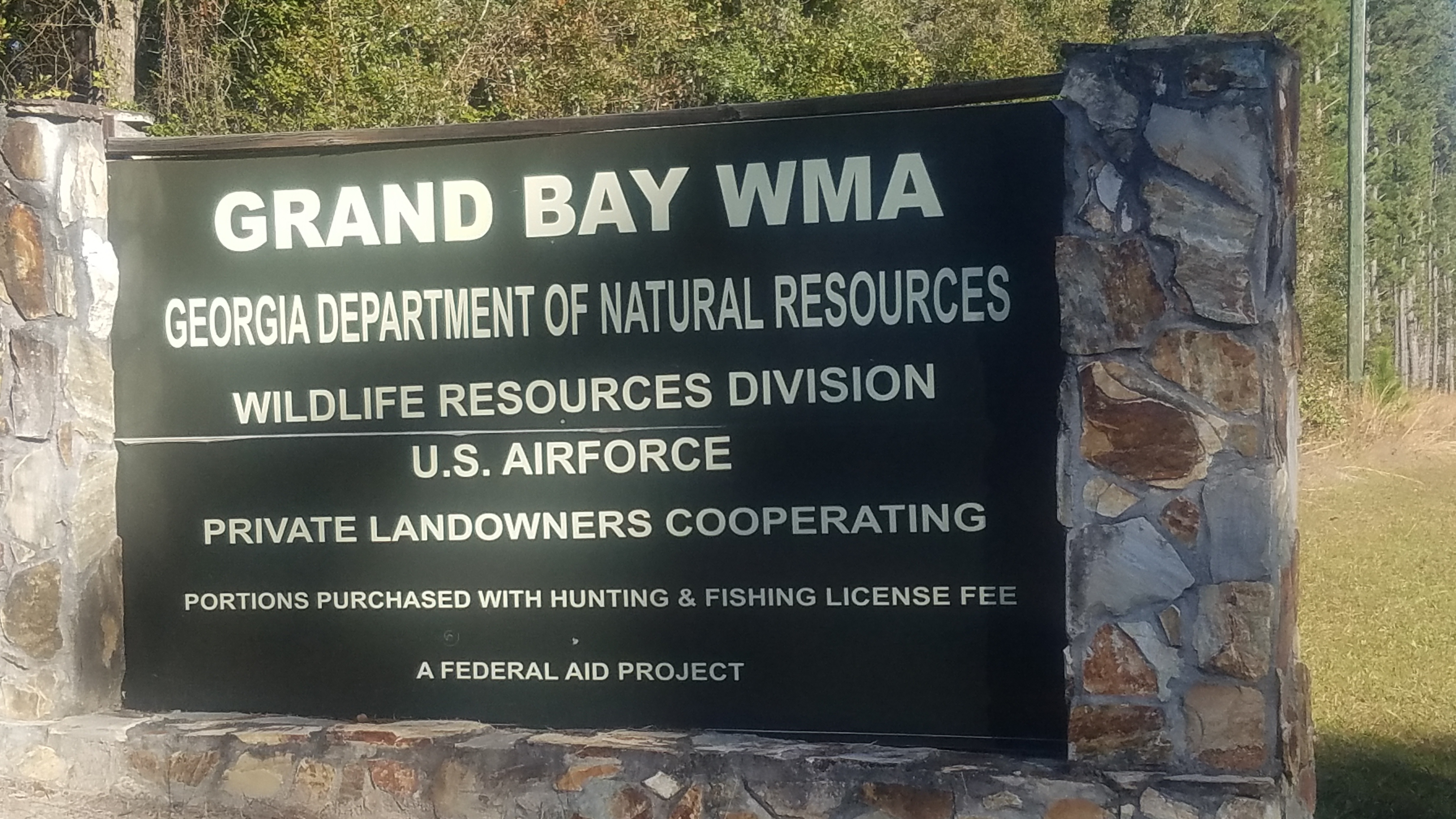 Grand Bay WMA sign