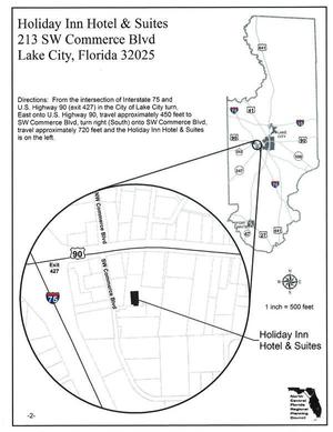 [Map: 213 SW Commerce Blvd., Lake City, FL]