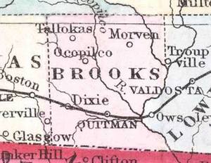 [1874 Map: QUITMAN (Augustus Mitchell)]