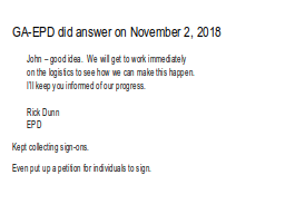 GA-EPD did answer on November 2, 2018