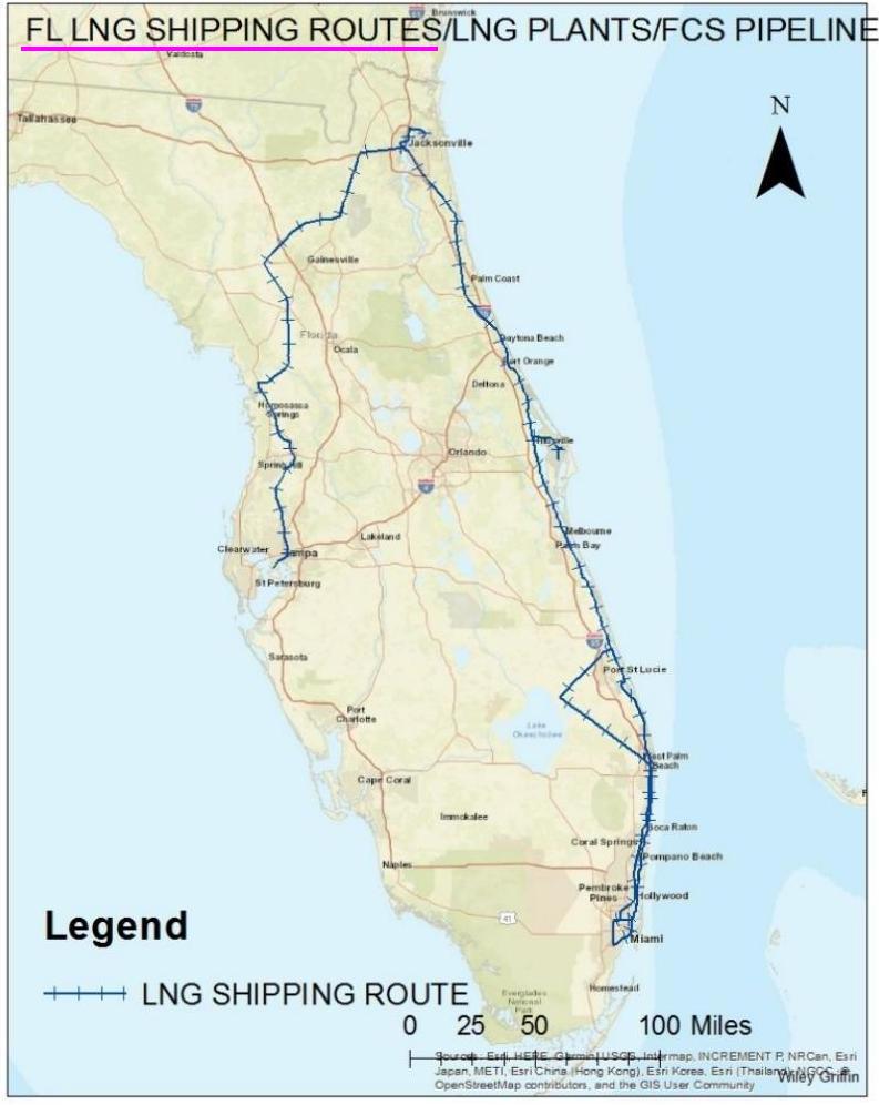 FL LNG Shipping Routes