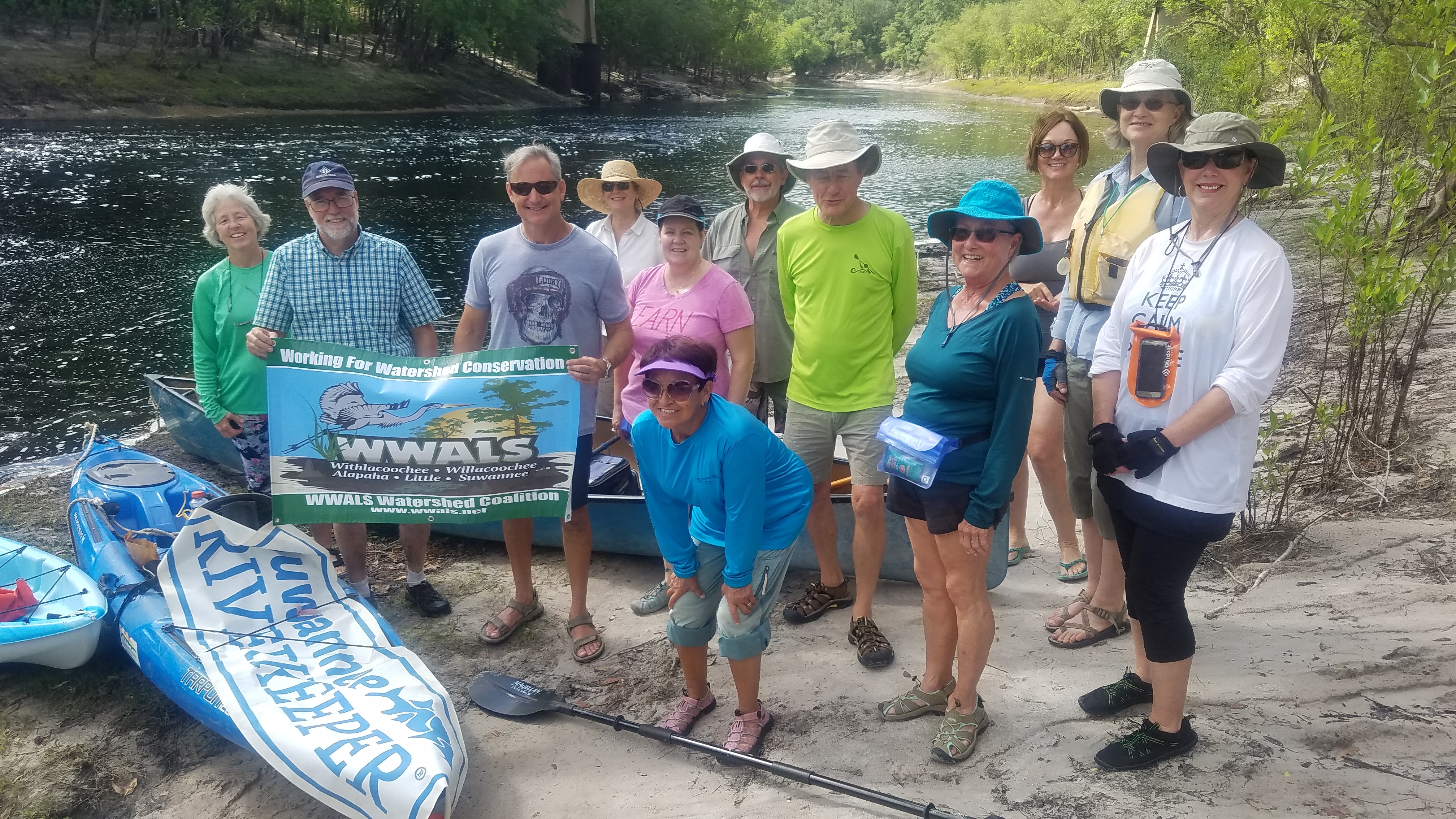 Banners at Cypress Creek South Launch, 09:55:09, 30.5080279, -82.7169745