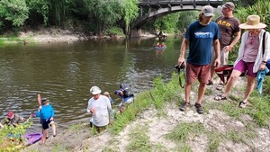 [They're paddling the wrong way]