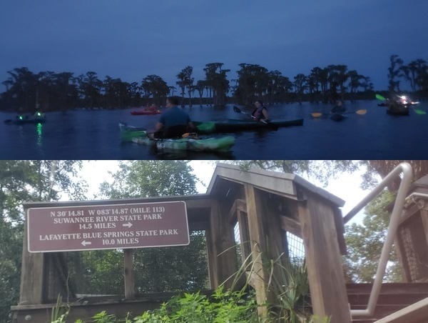 Moonrise and River Camp