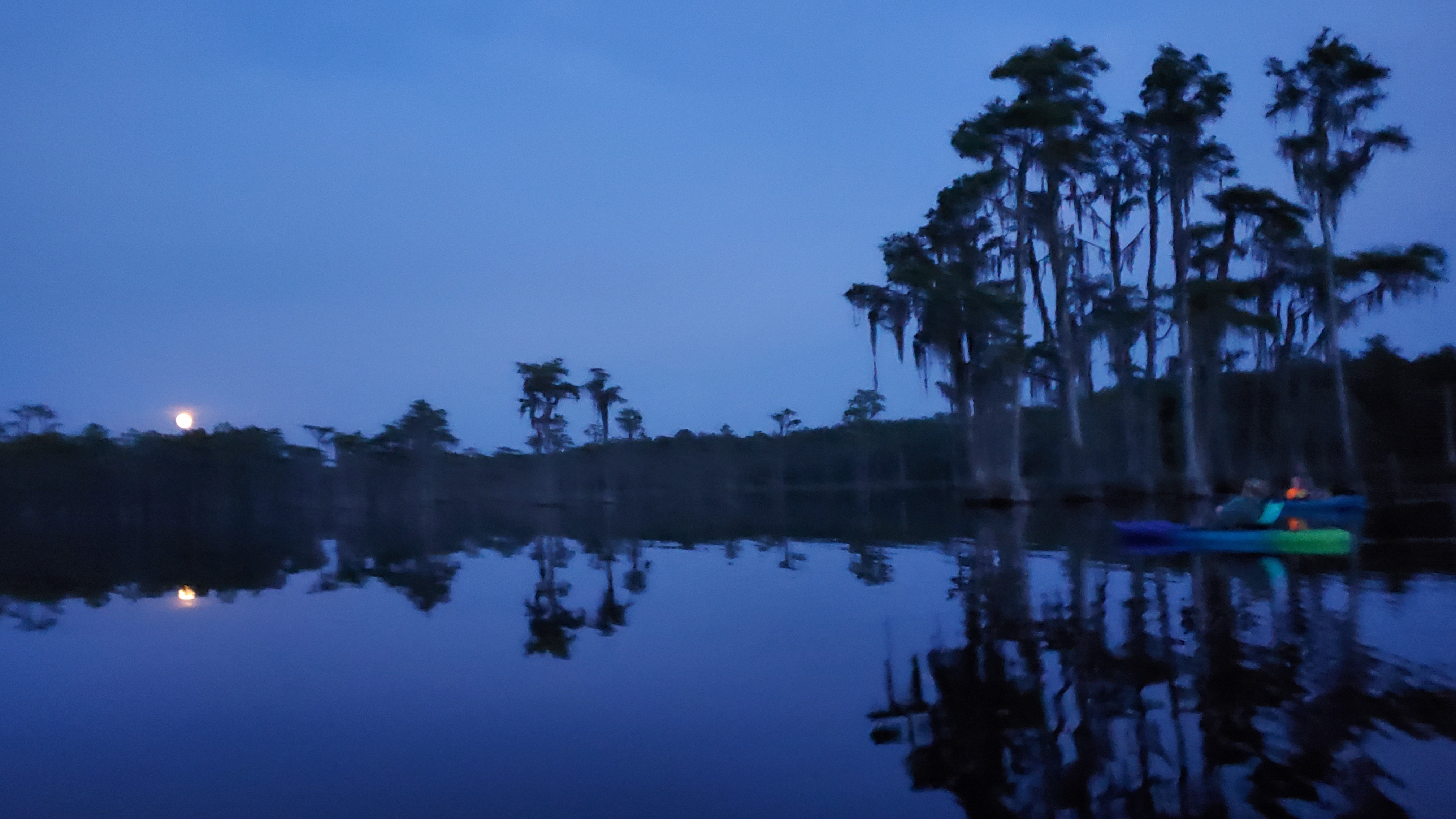 Paddling to the moon