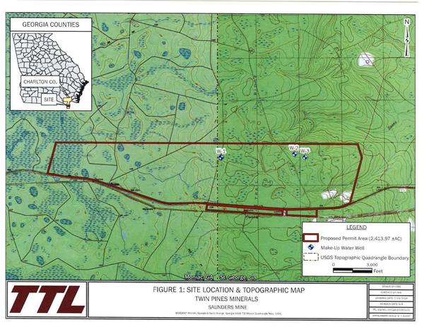 Figure 1: Site Location & Topographic Map