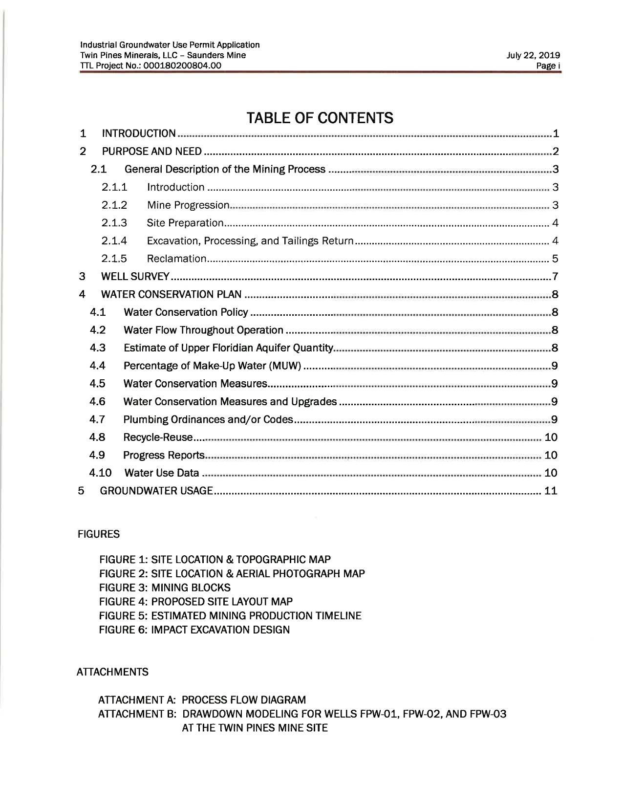 Table of Contents