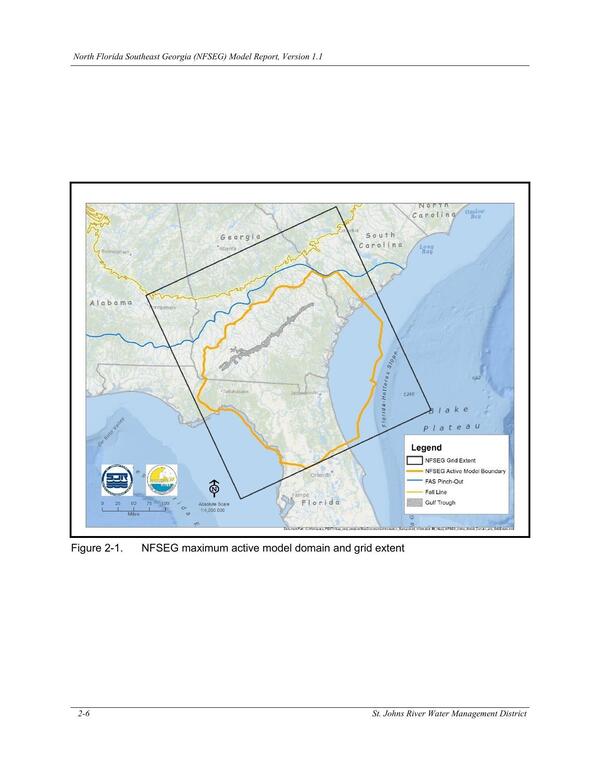 Figure 2-1. NFSEG maximum active model domain and grid extent