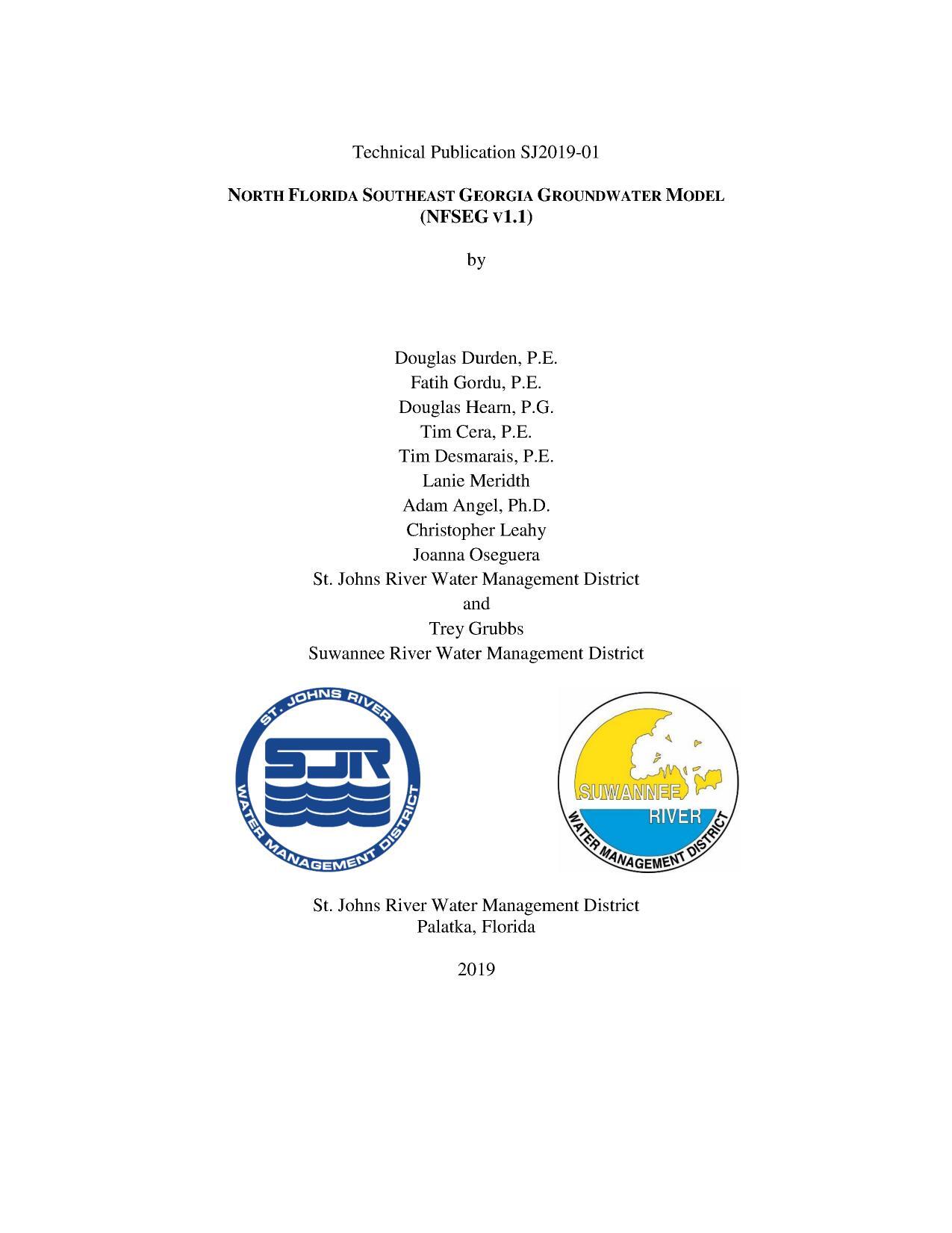 NORTH FLORIDA SOUTHEAST GEORGIA GROUNDWATER MODEL (NFSEG V1.1)