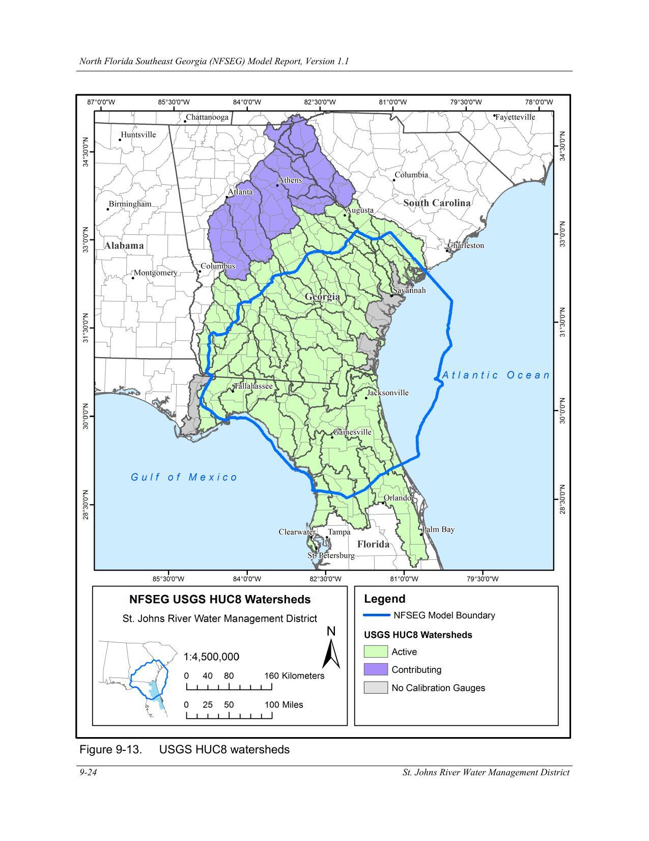 Figure 9-13. USGS HUC8 watersheds