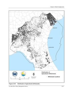 [Figure 3-44. Distribution of agricultural withdrawals]