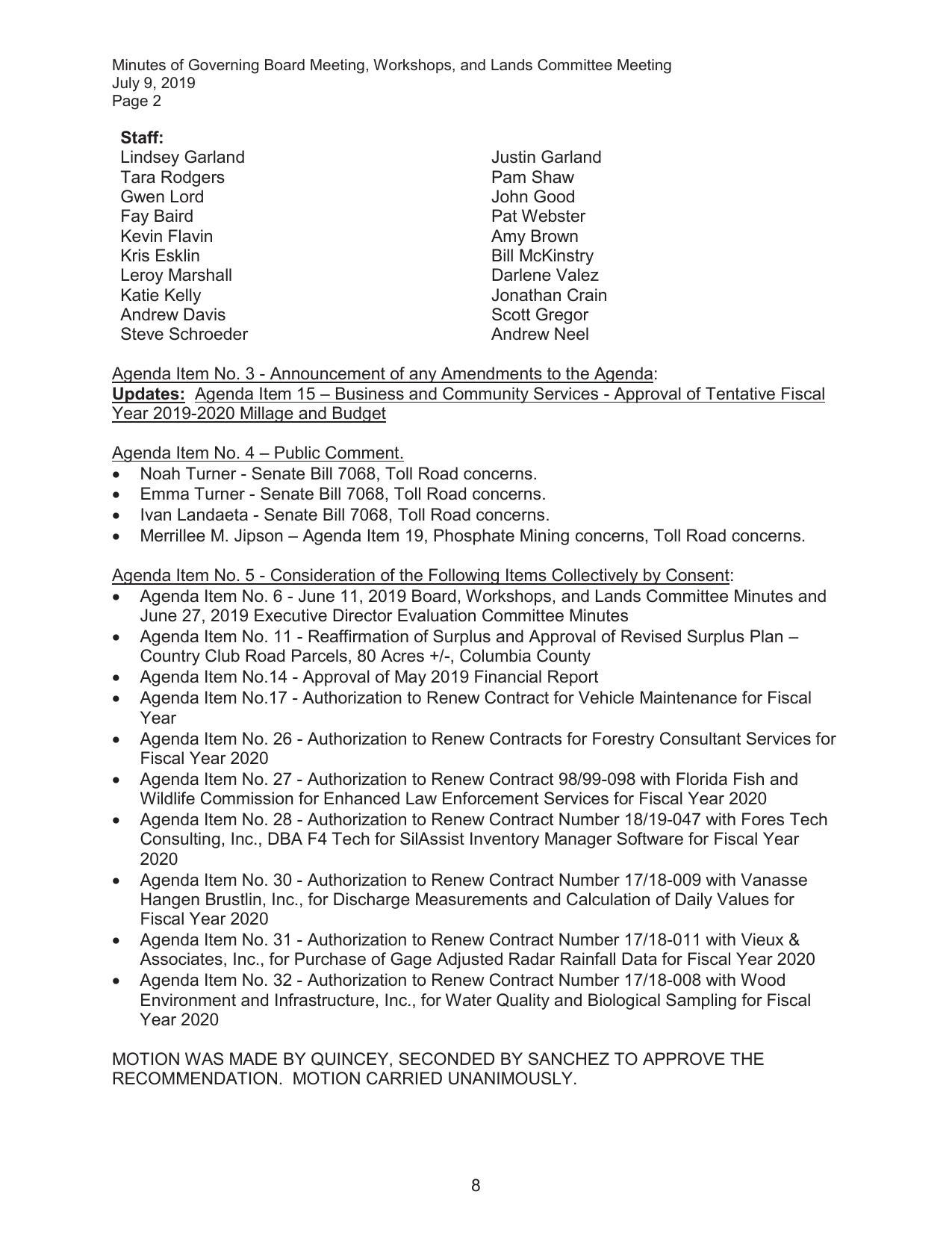 Toll road concerns