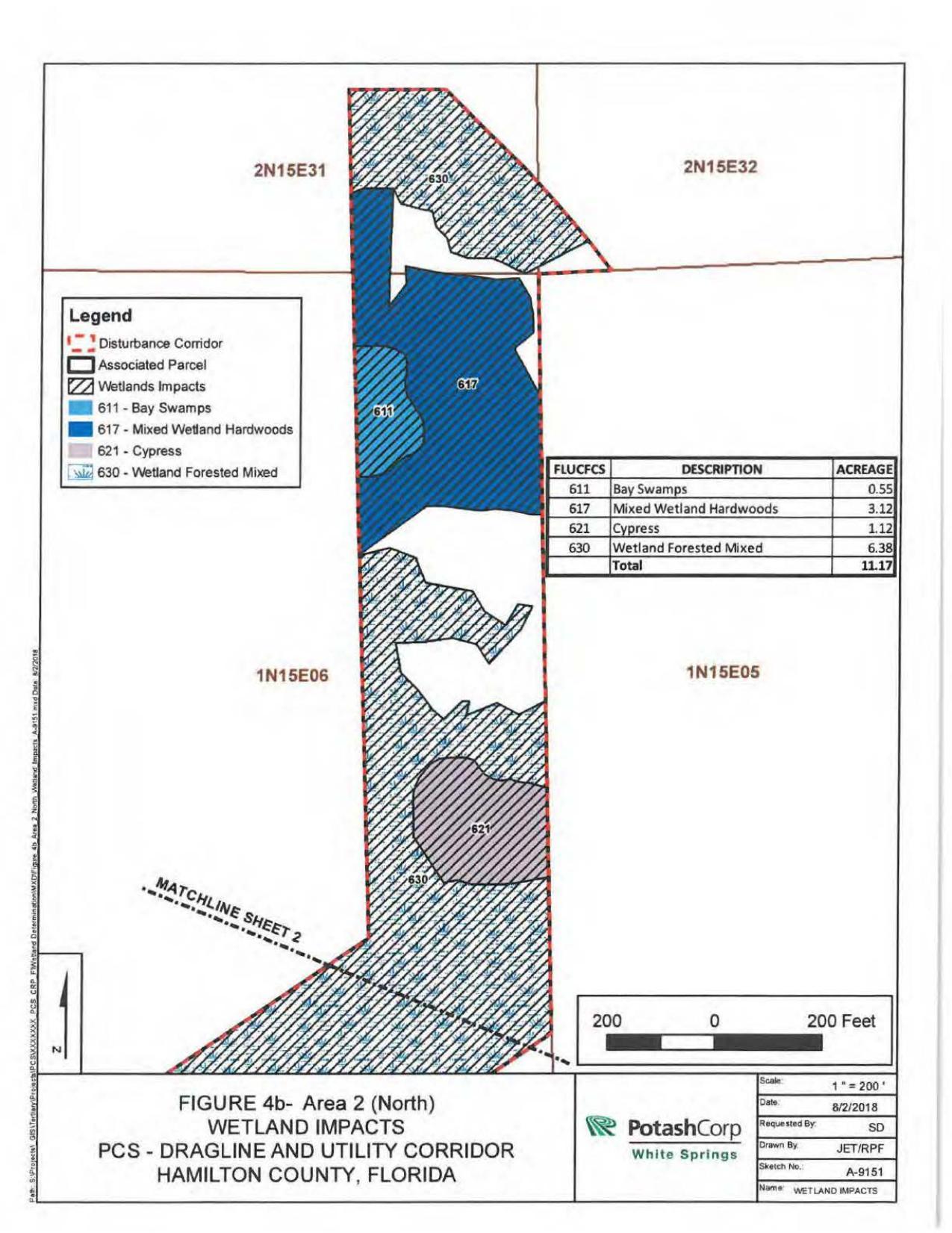 Map: North Disturbance Corridor