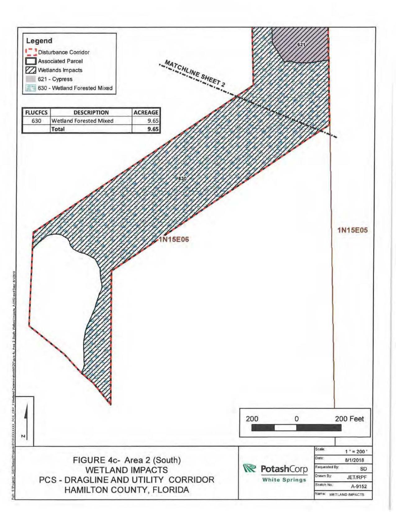 Map: South Disturbance Corridor