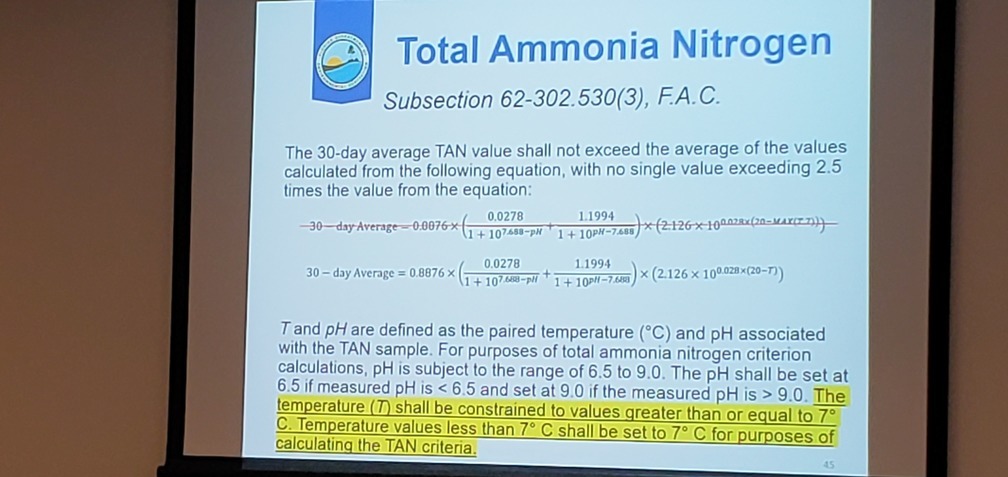 Slide: Total Ammonia Nitrogen