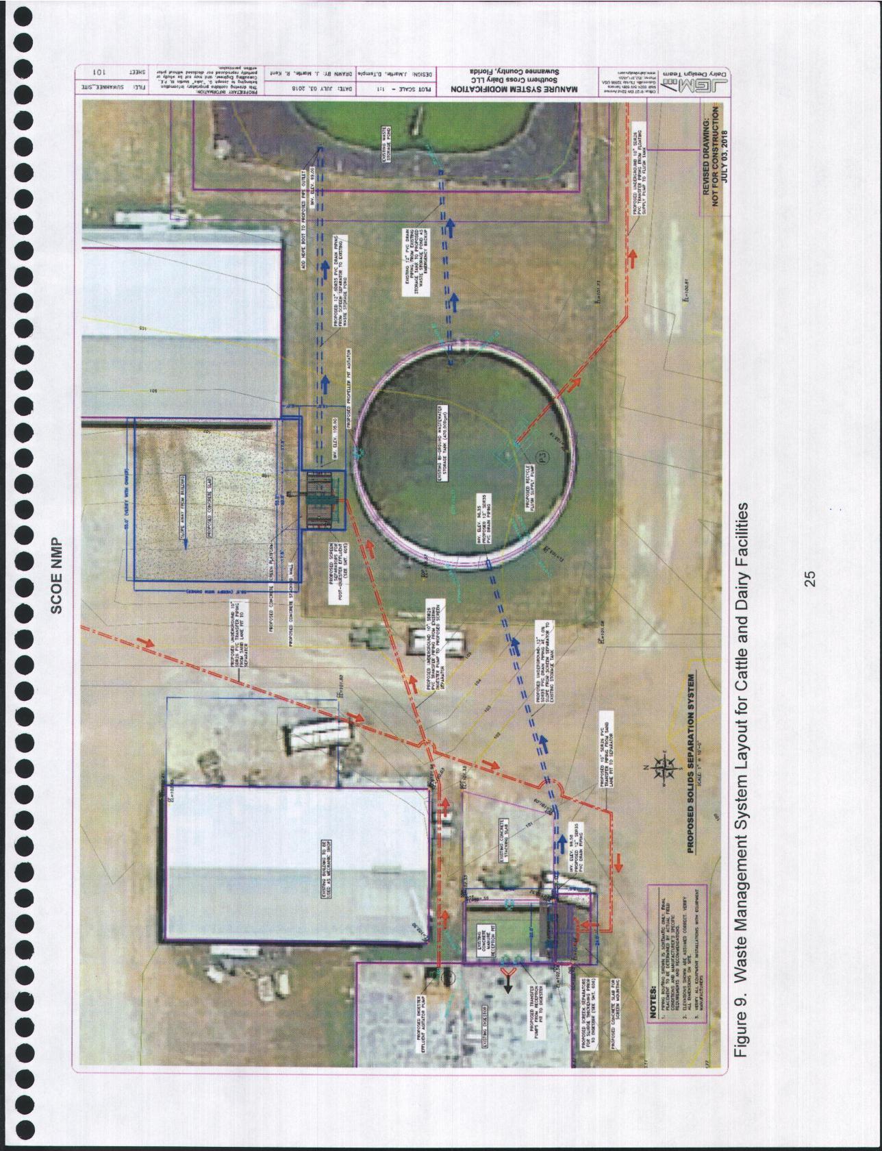 Figure 9. Waste Mangement System Layout for Cattle and Dairy Facilities