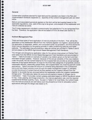 [Nutrient Management Plan]