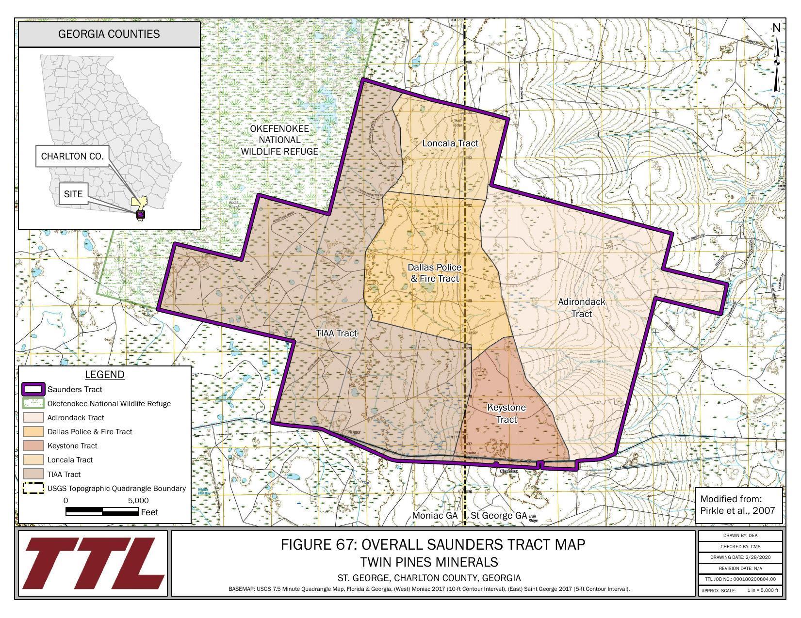 Figure 67: Overall Saunders Tract Map