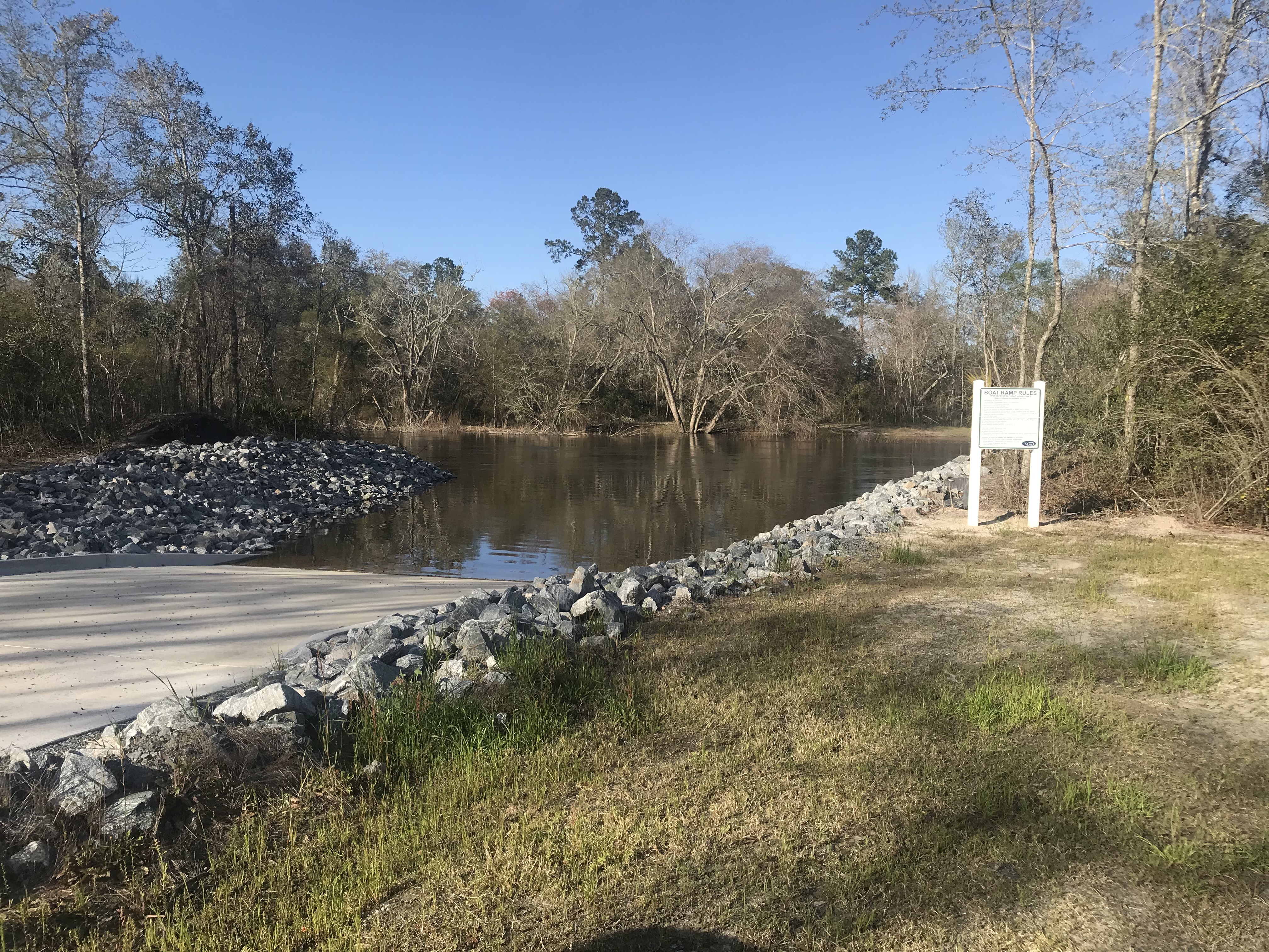 Naylor Boat Ramp, 2020:03:06 16:35:28, 30.9253889, -83.0393611