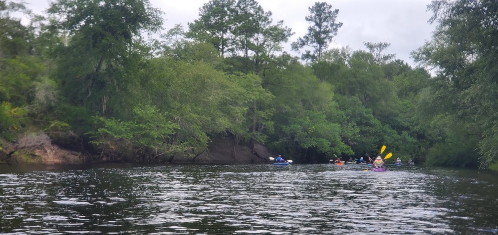 Paddlers upstream