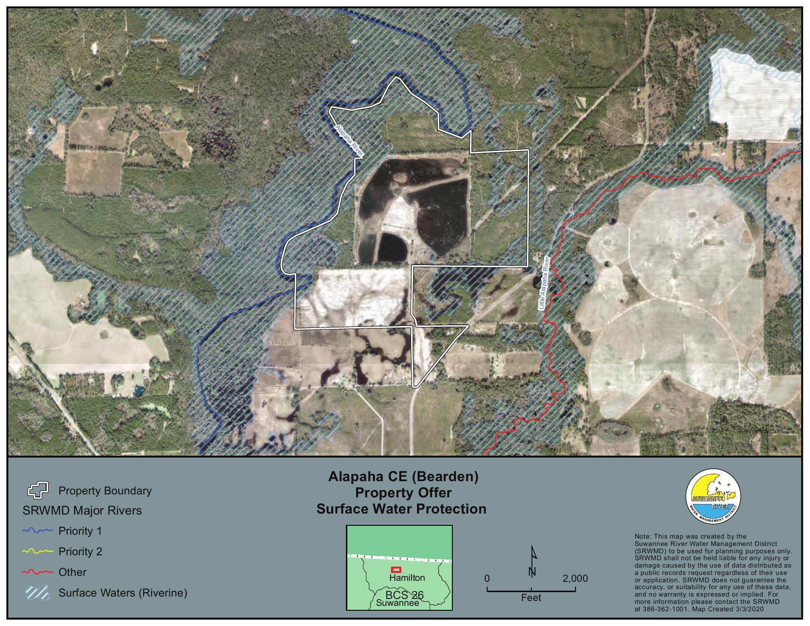 Alapaha CE (Bearden) Property Offer, Surface Water Protection