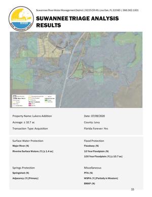 [SUWANNEE TRIAGE ANALYSIS]