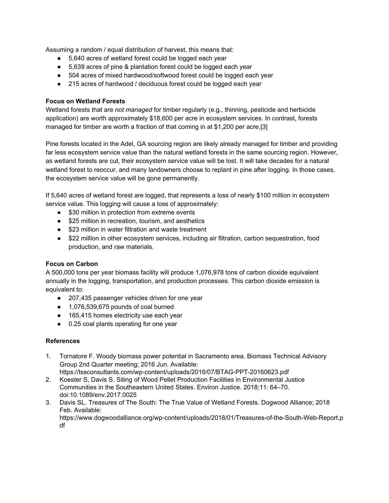 Adel, GA Biomass Analysis (2 of 2)