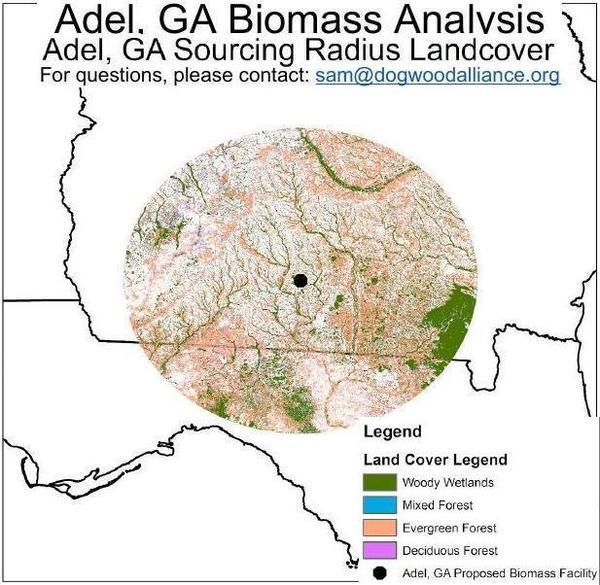 [Adel, GA, pellet plant sourcing radius]